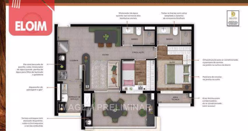 Apartamento com 2 dormitórios à venda, 69 m² por R$ 776.000,00 - Pirituba - São Paulo/SP