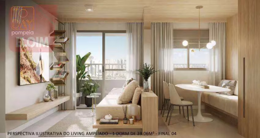 Apartamento com 2 dormitórios à venda, 38 m² por r$ 516.627,56 - perdizes - são paulo/sp