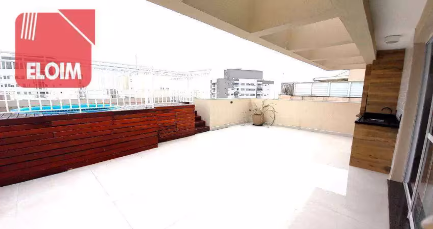 Cobertura com 3 dormitórios para alugar, 189 m² por r$ 12.400,81/mês - água branca - são paulo/sp