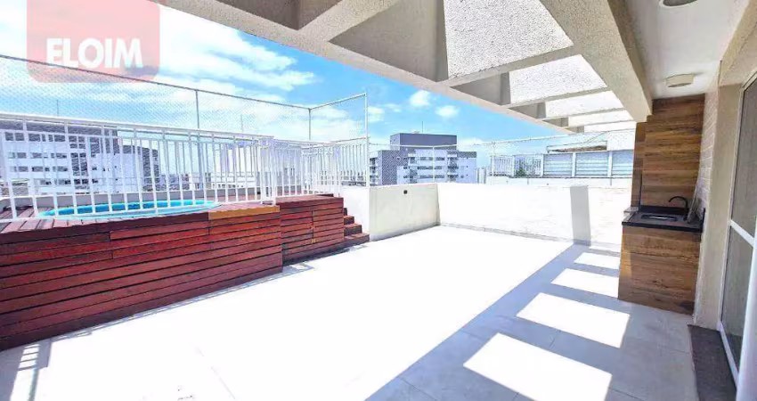 Cobertura com 3 dormitórios para alugar, 189 m² por r$ 12.922,81/mês - água branca - são paulo/sp