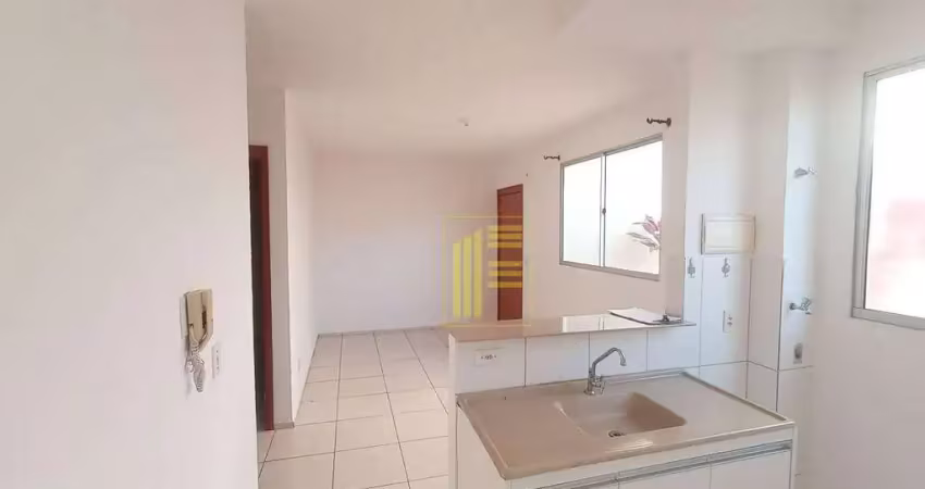 Apartamento com 02 quartos, cozinha planejada e garagem para locação no residencial palestra.