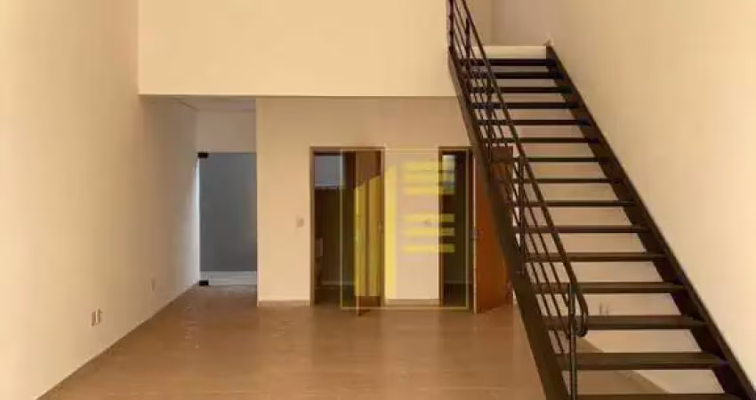 Salão comercial com mezanino e 02 banheiros para locação na vila santa candida.