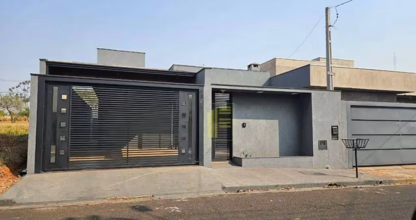 Vende-se casa terrea nova com 02 suítes, 136m² de construção, em mirassol.