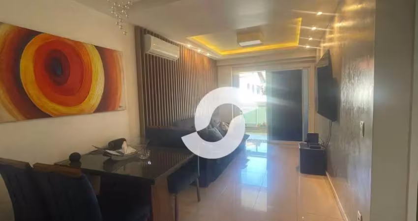 Apartamento com 2 dormitórios à venda, 73 m² por r$ 600.000,00 - itaipu - niterói/rj