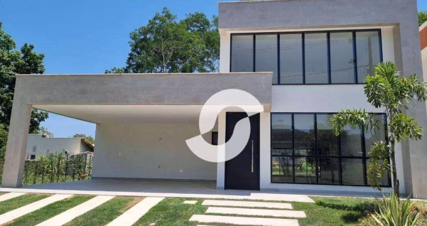 Casa com 3 3uítes, 204 m² - venda por R$ 850.000,00 ou aluguel por R$ 6.000,00/mês - Cond. Gan Eden - - Maricá/RJ