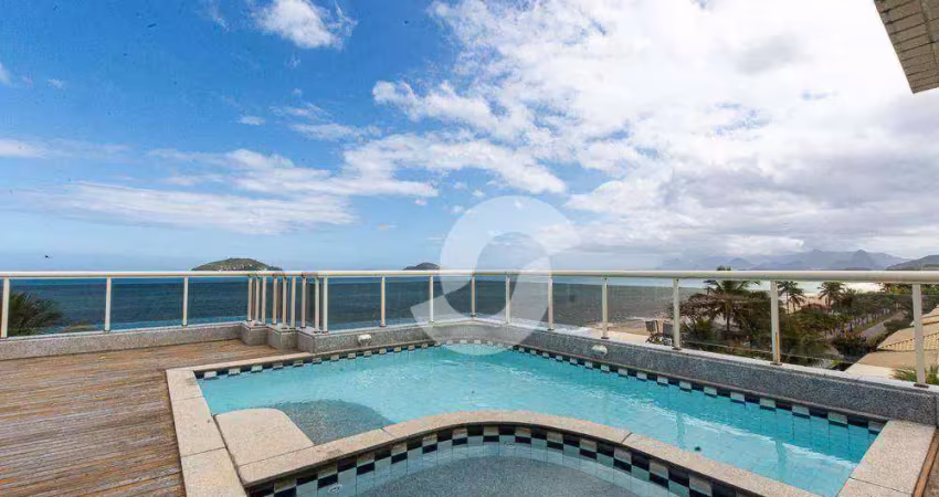 Cobertura com 4 dormitórios à venda, 244 m² por r$ 3.700.000,00 - camboinhas - niterói/rj