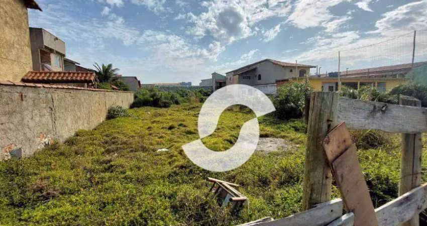 Unamar - terreno frente mar, 1.085 m² por r$ 360.000 - unamar - cabo frio/rj