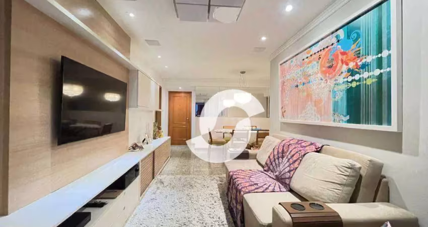 Apartamento com 3 dormitórios à venda, 110 m² por r$ 790.000,00 - icaraí - niterói/rj
