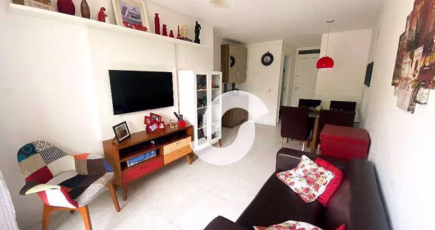 Apartamento com 2 dormitórios à venda, 62 m² - santa rosa - niterói/rj