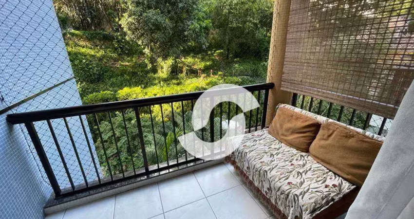 Apartamento com 3 dormitórios à venda, 115 m² por r$ 740.000,00 - santa rosa - niterói/rj