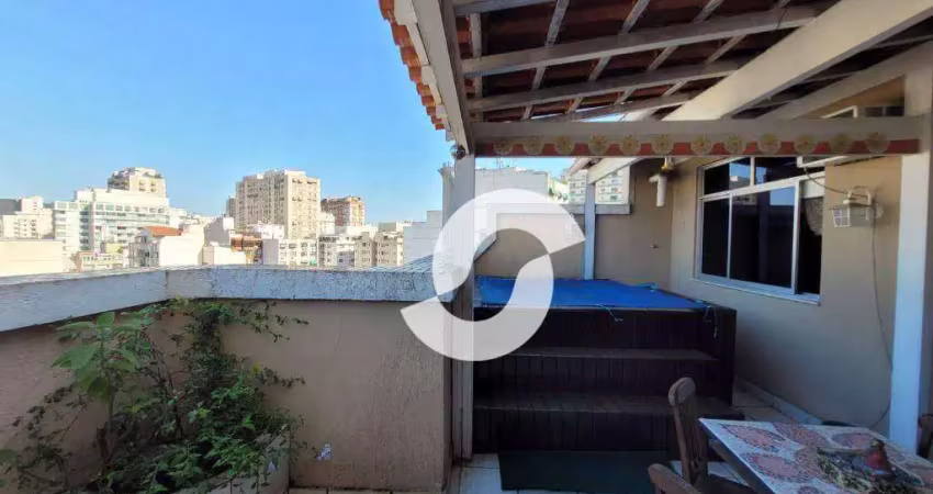 Cobertura à venda, 165 m² por r$ 1.190.000,00 - icaraí - niterói/rj