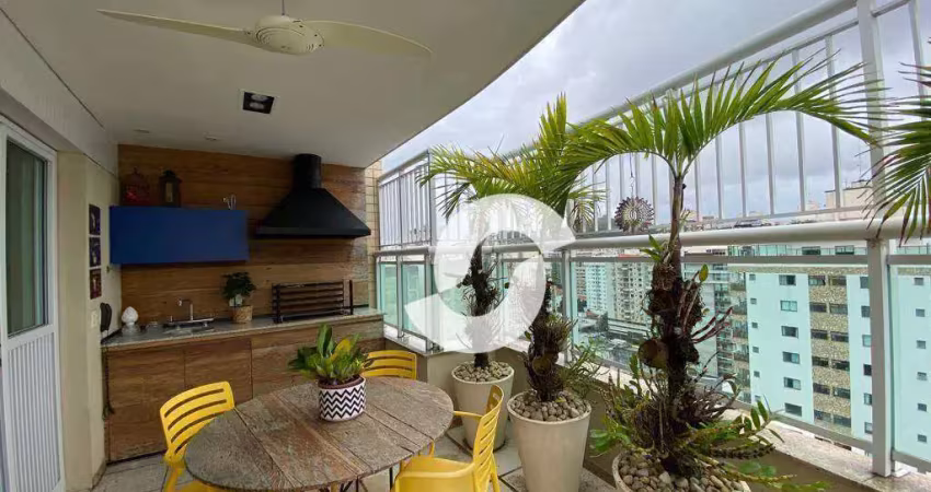Cobertura com 3 dormitórios à venda, 196 m² por r$ 2.100.000,00 - icaraí - niterói/rj