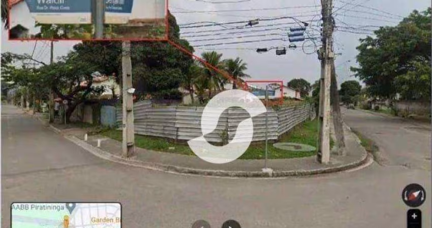 Terreno à venda, 545 m² por R$ 1.100.000,00 - Piratininga - Niterói/RJ