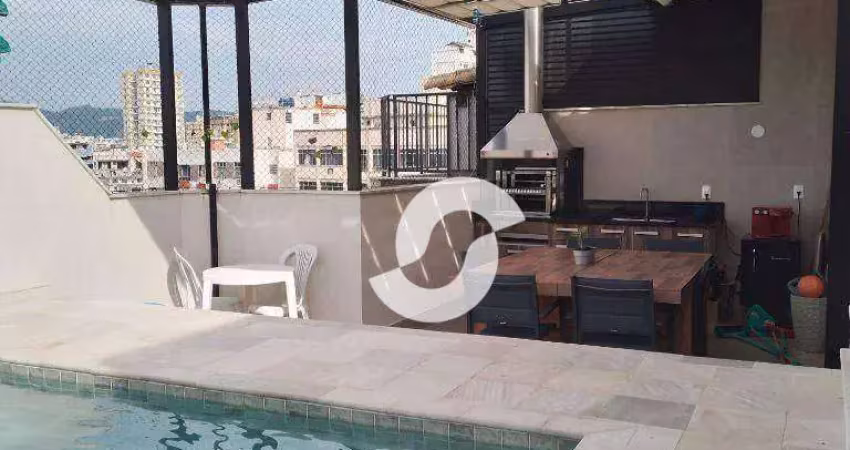 Cobertura com 3 dormitórios à venda, 160 m² por r$ 1.400.000,00 - ingá - niterói/rj