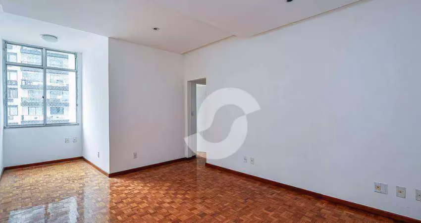 Excelente apartamento vazio com 2 dormitórios à venda, 85 m² por r$ 620.000,00 - icaraí - niterói/rj