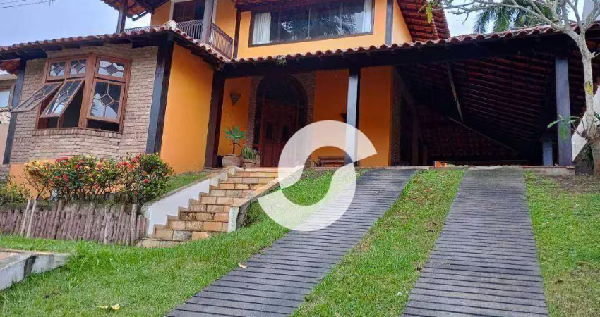 Casa linda 3 dormitórios com casa de hóspedes à venda, 364 m² por r$ 1.600.000 - serra grande - niterói/rj