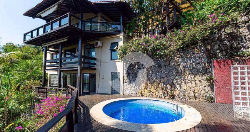 Casa com 4 dormitórios à venda, 500 m² por r$ 2.813.610,00 - charitas - niterói/rj