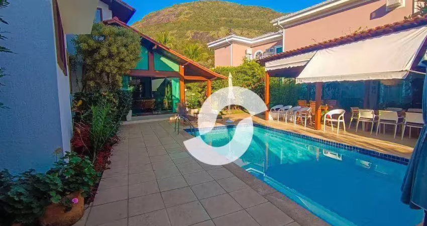 Casa com 4 dormitórios à venda, 300 m² por r$ 3.500.000,00 - itacoatiara - niterói/rj