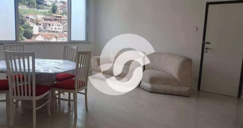 3 lances de icaraí, ótima planta! sala ampla em 2 ambientes,  3 dormitórios, banheiro social,  copa cozinha, dependência de empregada.
