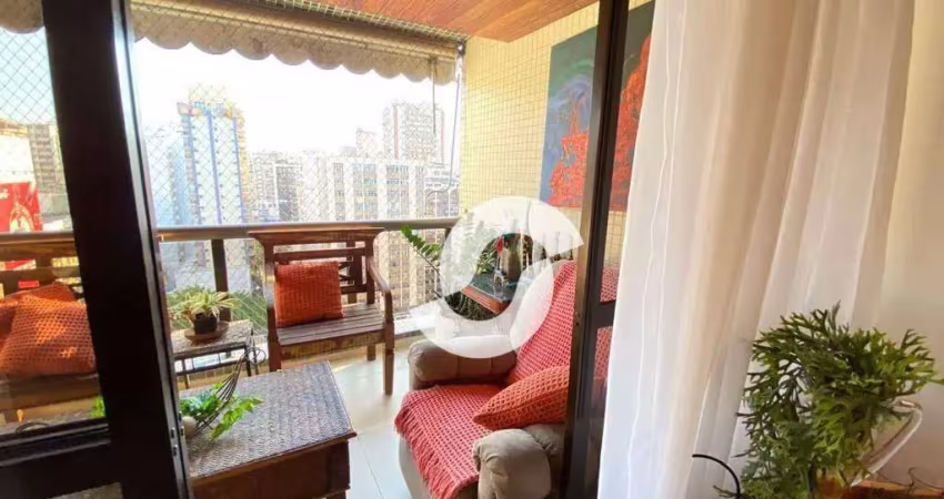 Apartamento com 3 dormitórios, 2 suítes e 2 varandas, à venda, 186 m² por r$ 2.023.000,00 - icaraí - niterói/rj
