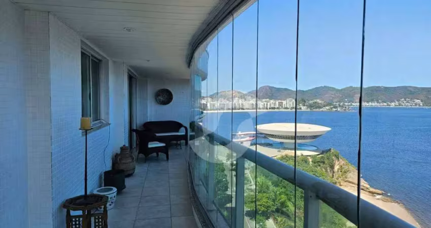 Ótimo apartamento com 4 dormitórios à venda, 190 m² por r$ 2.990.000 - boa viagem - niterói/rj