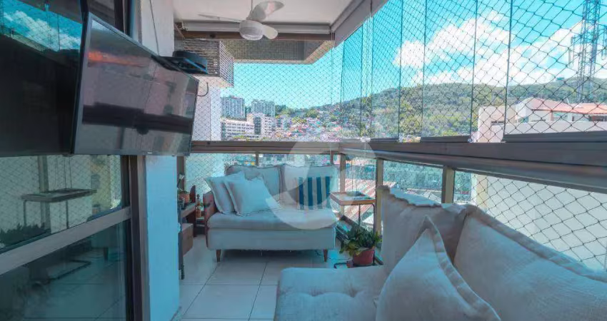Excepcional apartamento com 3 dormitórios à venda, 110 m² por r$ 925.000 - icaraí - niterói/rj