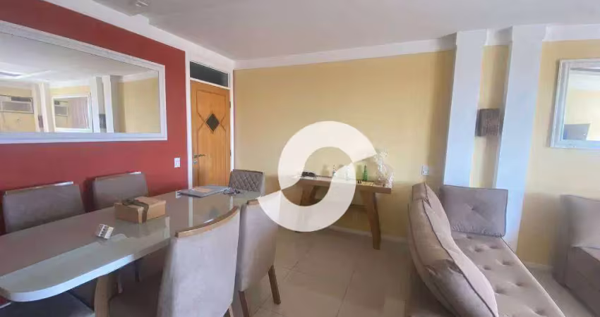 Apartamento com 3 dormitórios à venda, 112 m² por r$ 820.000,00 - itaipu - niterói/rj