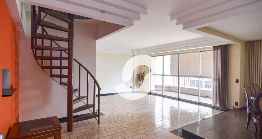 Espetacular cobertura com 5 quartos,350 m² por R$ 3.100.000,00 - Ingá - Niterói/RJ