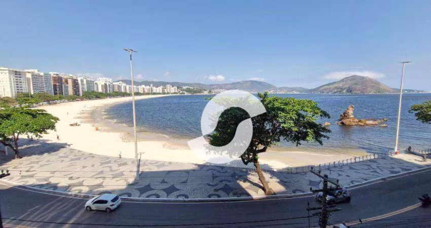 Apartamento frente praia sol da manhã 3 dormitórios à venda, 150 m² por R$ 1.850.000 - Icaraí - Niterói/RJ