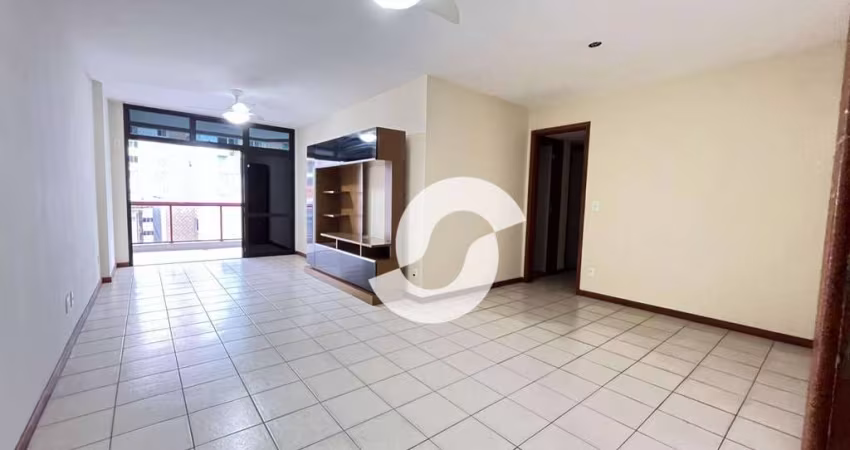 Apartamento Icaraí 3 quartos, amplo, de frente, suíte, duas vagas, próximo ao Campo de São Bento