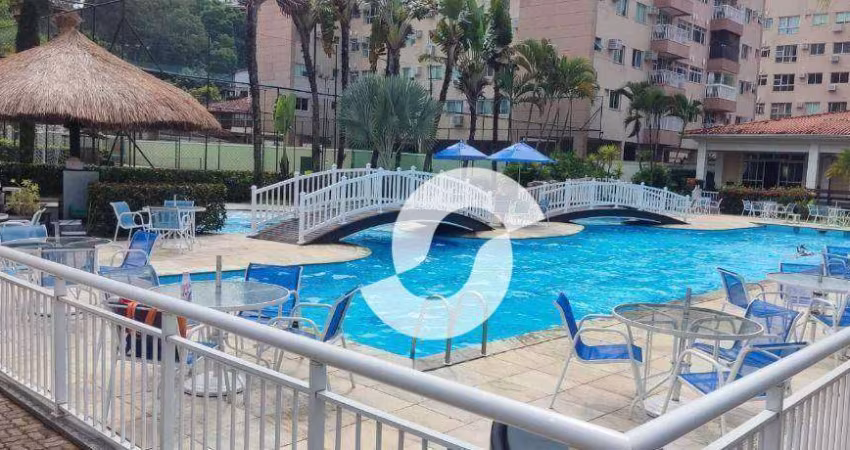 Apartamento com 2 dormitórios para alugar, 86 m² por R$ 3.824,21/mês - Badu - Niterói/RJ