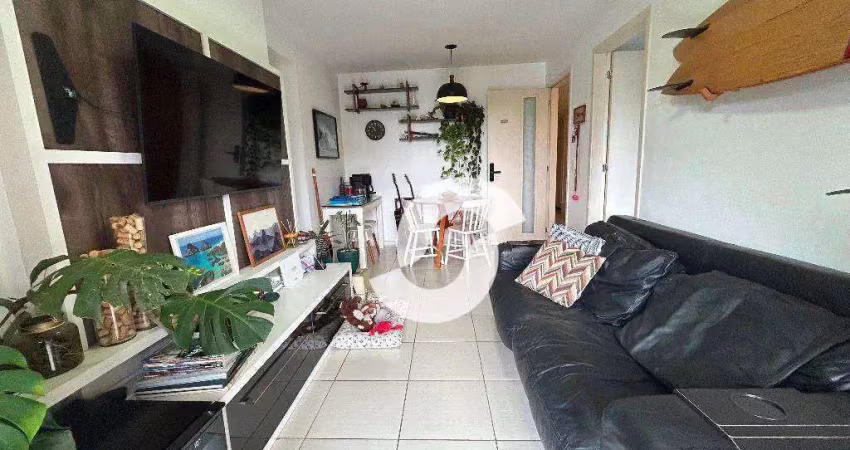 Apartamento com 2 dormitórios à venda, 60 m² por r$ 570.000,00 - gragoatá - niterói/rj