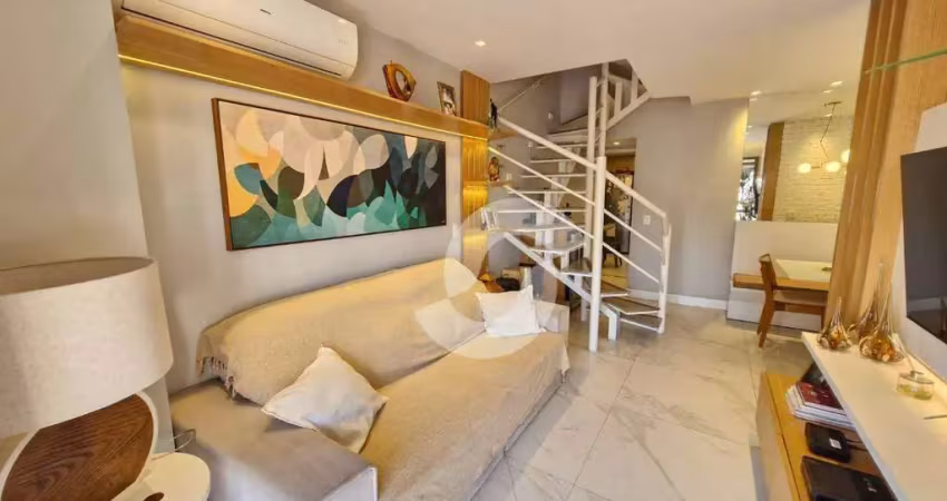 Cobertura com 3 dormitórios à venda, 134 m² por r$ 1.150.000,00 - santa rosa - niterói/rj