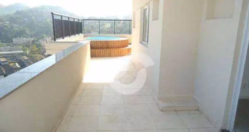 Cobertura linear com 2 dormitórios à venda, 110 m² por r$ 999.000 - centro - niterói/rj