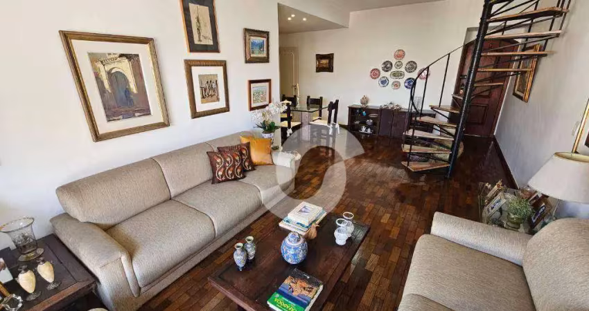 Cobertura com 3 dormitórios à venda, 153 m² por r$ 1.790.000,00 - icaraí - niterói/rj