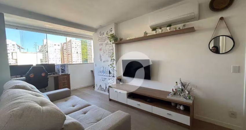 Apartamento com 2 dormitórios à venda, 61 m² por r$ 400.000,00 - santa rosa - niterói/rj