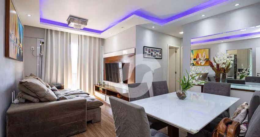 Apartamento com 2 dormitórios à venda, 60 m² por r$ 570.000,00 - centro - niterói/rj