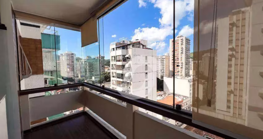 Apartamento de 3 quartos, 1 suíte, vaga top, sol da manhã e andar alto em Icaraí