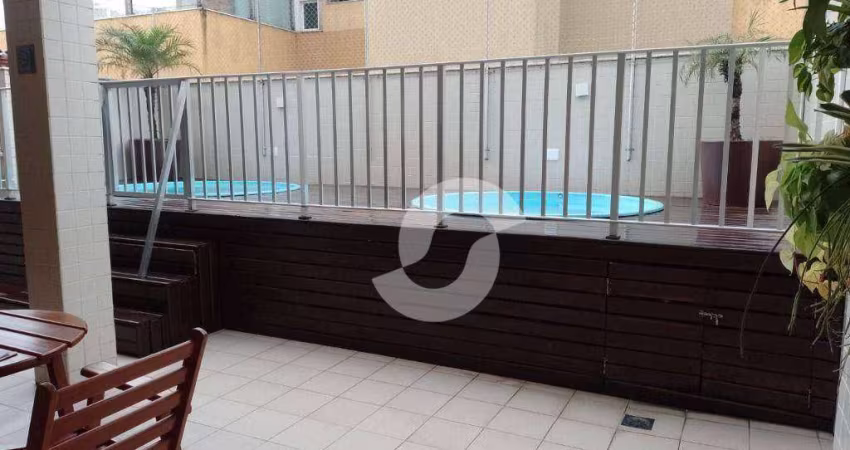 Apartamento com 2 dormitórios para alugar, 100 m² por R$ 4.444,85/mês - Santa Rosa - Niterói/RJ