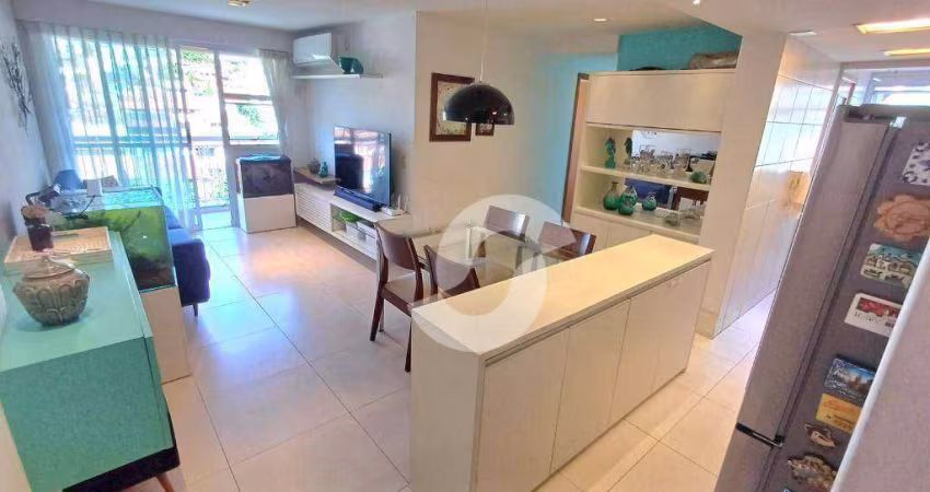 Apartamento com 2 dormitórios à venda, 65 m² por R$ 590.000,00 - Badu - Niterói/RJ