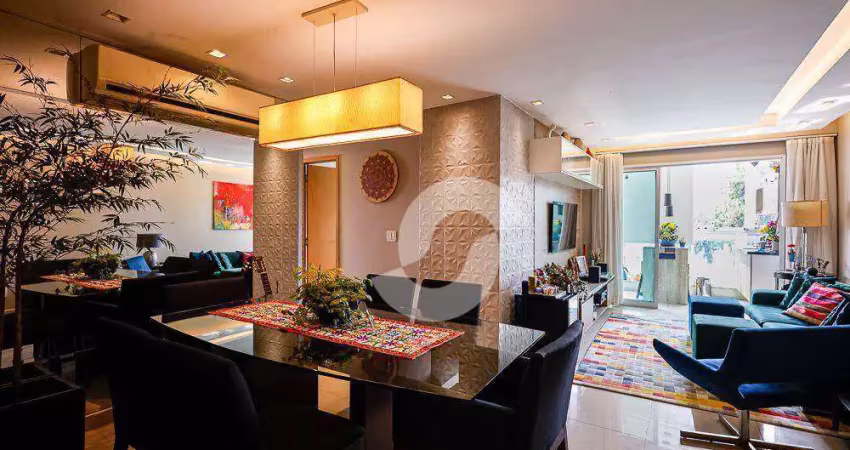 Apartamento com 3 dormitórios à venda, 120 m² por r$ 1.290.000,00 - charitas - niterói/rj