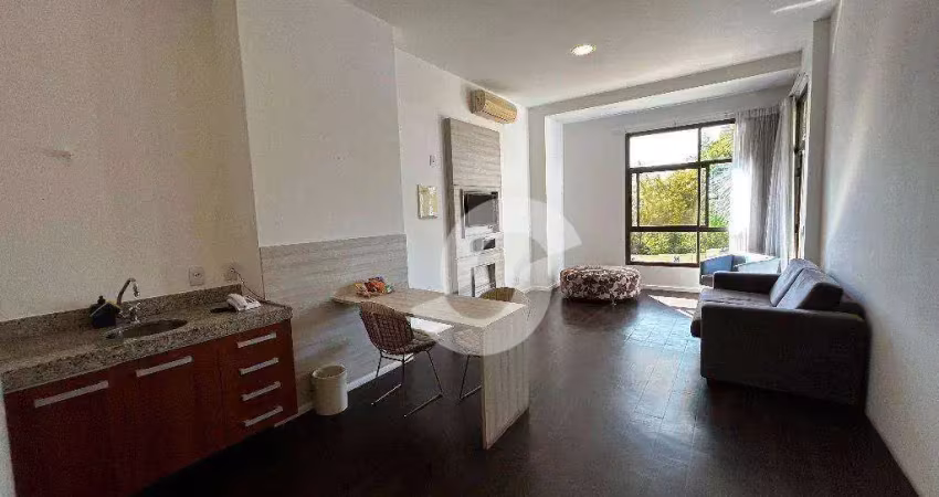 Apartamento com 1 dormitório à venda, 60 m² por r$ 480.000,00 - gragoatá - niterói/rj