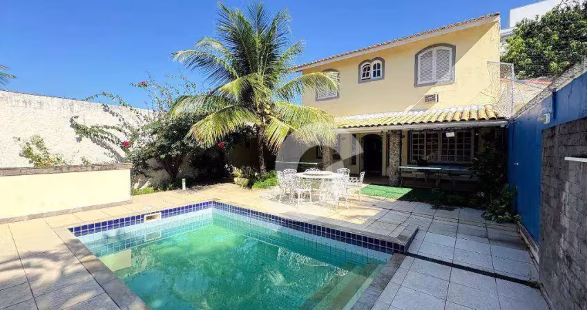 Quadra praia - casa com 5 dormitórios à venda, 250 m² por r$ 1.500.000 - piratininga - niterói/rj