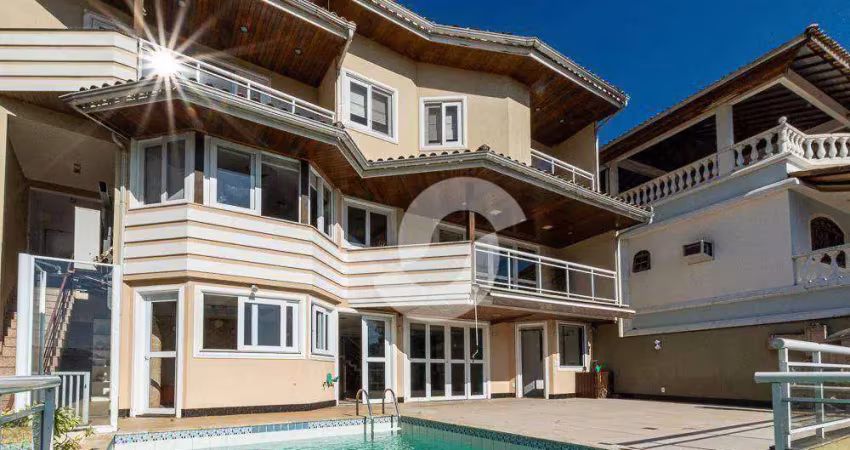 Casa com 5 dormitórios à venda, 412 m² por r$ 3.300.000,00 - charitas - niterói/rj