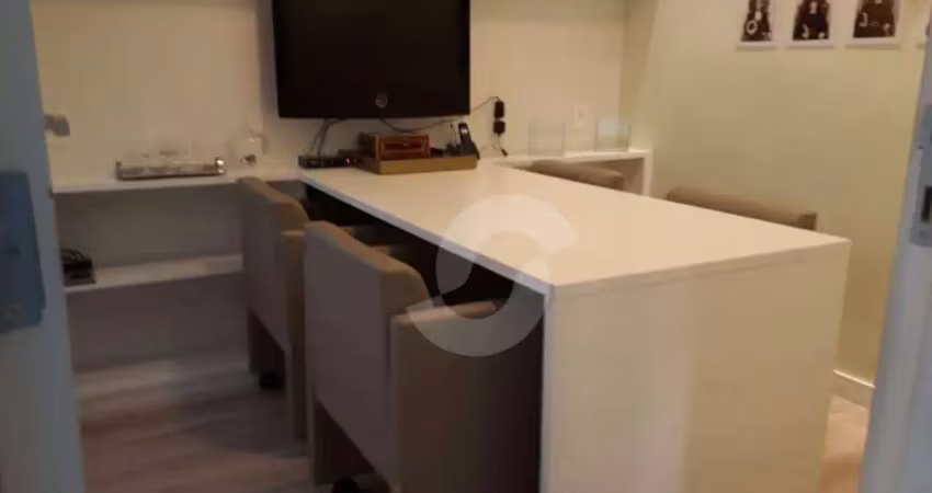 Linda sala comercial, toda montada. no edificio sabin com 42 m² por r$ 270.000 - centro - niterói/rj