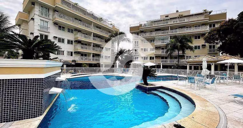 Oportunidade em itacoatiara apartamento com 3 dormitórios à venda, 120 m² por r$ 993.600 - itacoatiara - niterói/rj