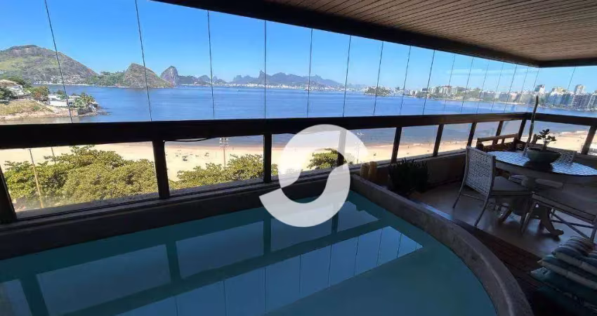 Apartamento com 4 dormitórios à venda, 400 m² por r$ 4.200.000,00 - icaraí - niterói/rj