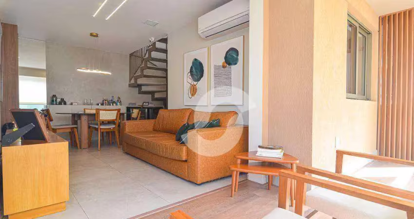Cobertura com 4 dormitórios à venda, 194 m² por r$ 3.490.000,00 - icaraí - niterói/rj