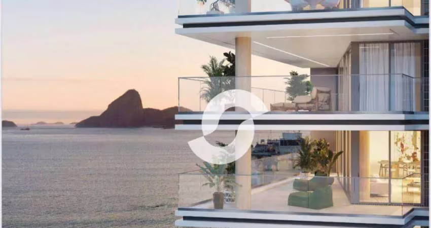 Apartamento com 4 dormitórios à venda, 451 m² por r$ 8.000.000,00 - icaraí - niterói/rj