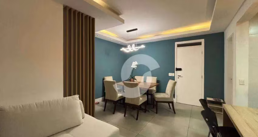 Apartamento com 2 dormitórios à venda, 70 m² por r$ 800.000,00 - icaraí - niterói/rj